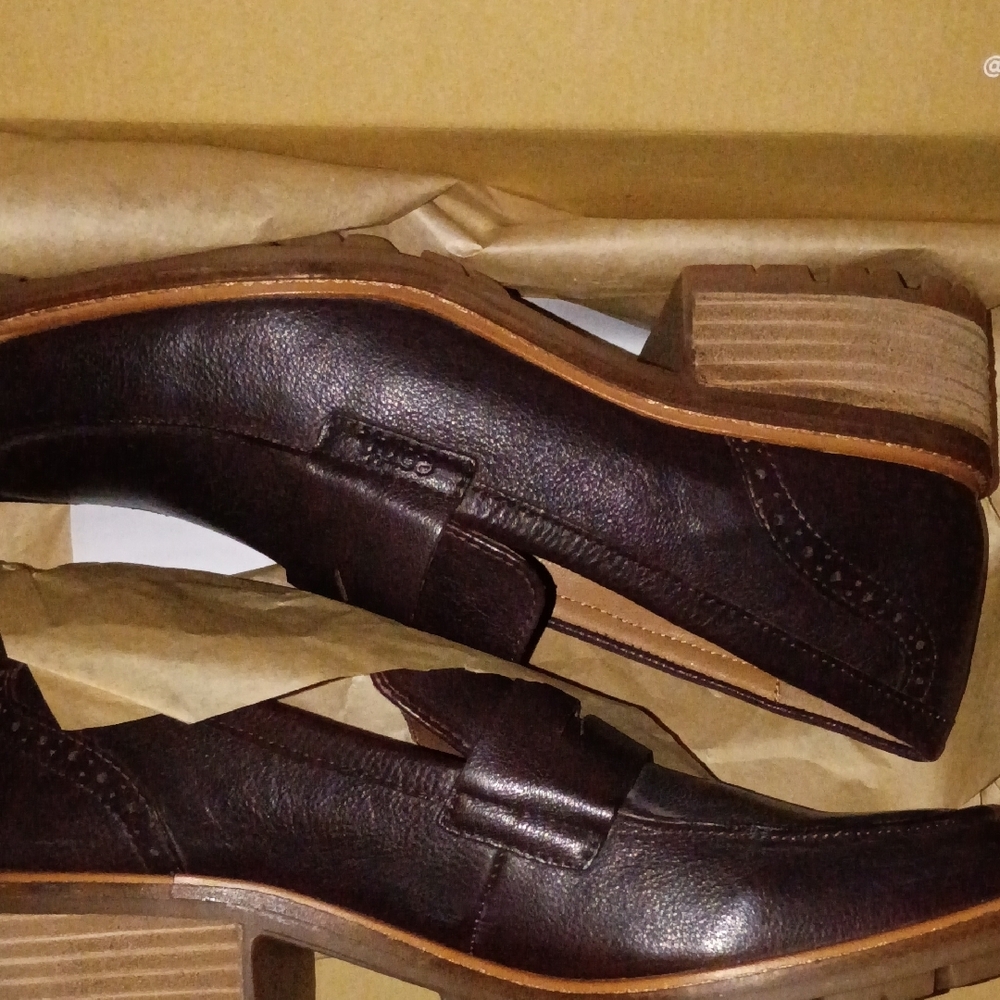 Earth Dark Brown Leather Loafers - Picture 7 of 8